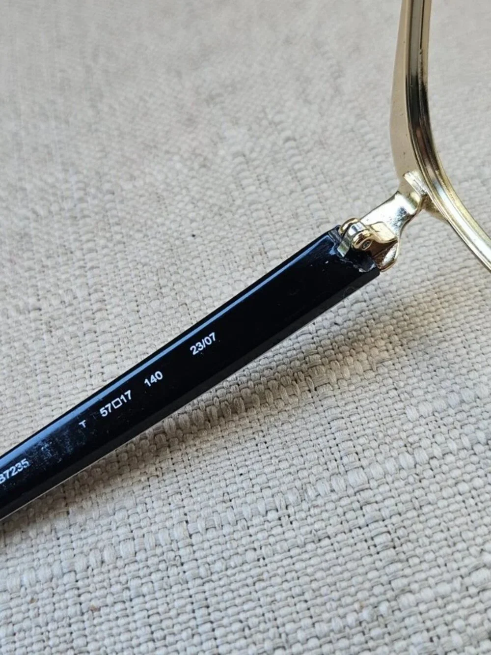 Bebe Women Eyeglasses Frame Black Tone Gold Tone Edge Glasses Eyewear BB7235